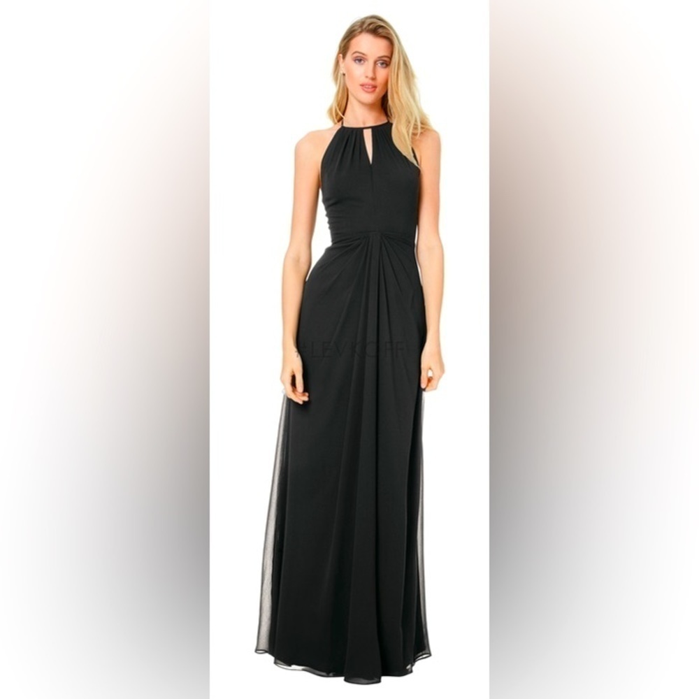 NWT BILL LEVKOFF Bridesmaid Dress 7038 Black 10